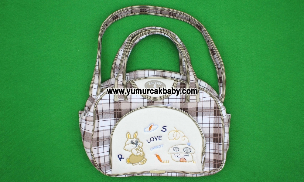 Penye ekoseli bebe bakım çantası 022